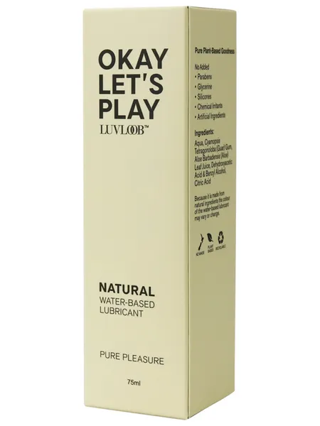 Anal Luvloob Okay Lets Play WaterBased 75 ml Lubricant Luvloob