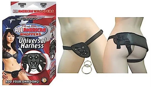 Anal Nasstoys All American WhoppersUniversal HarnessBlack