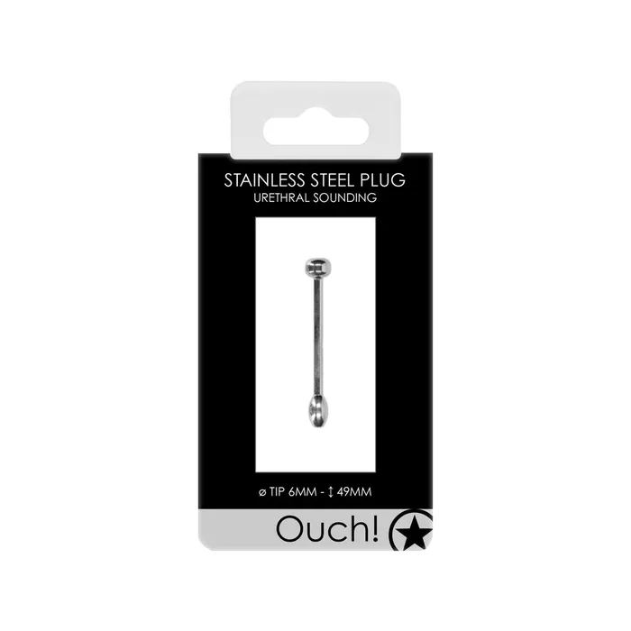 Anal Ouch Stainless Steel Plug Shots Toys Anal Ouch Stainless Steel Plug Shots Toys