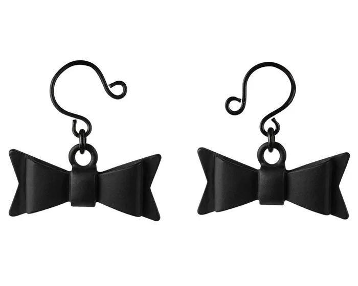 Anal Sale Specials Bow Tie Nipple Jewelry Black