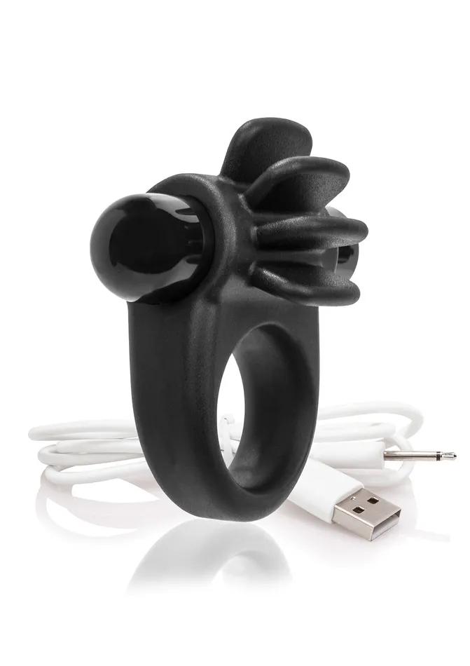 Anal Screaming O Charged Skooch Ring Black