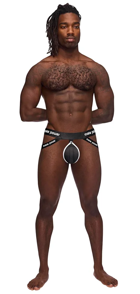 Anal The Helmet Jock Large XLarge Black Male Power
