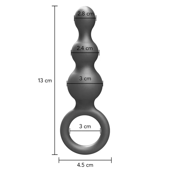 Anal Toy Joy Sex Toys ToyJoy Buttocks The Stuffer 3 Balls Metallic Silicone Plug Anal Toy Joy Sex Toys ToyJoy Buttocks The Stuffer 3 Balls Metallic Silicone Plug