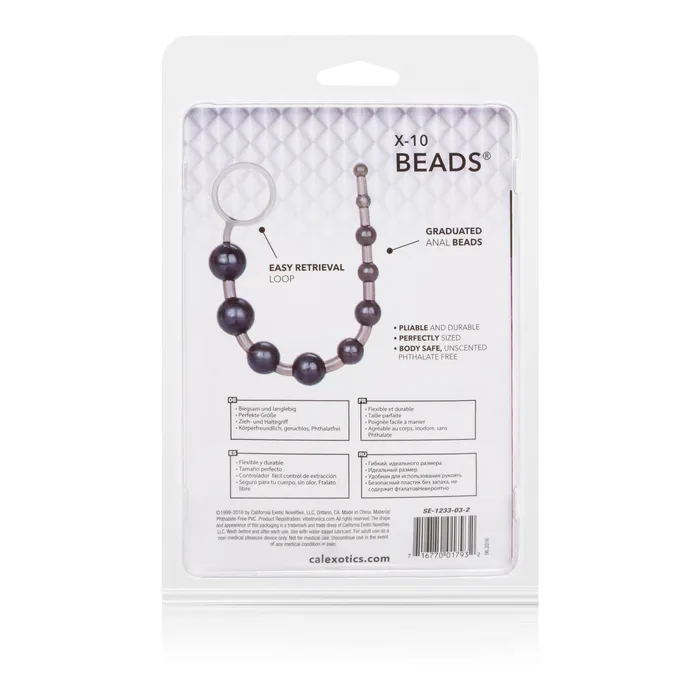 Anal X10 Beads Black CalExotics