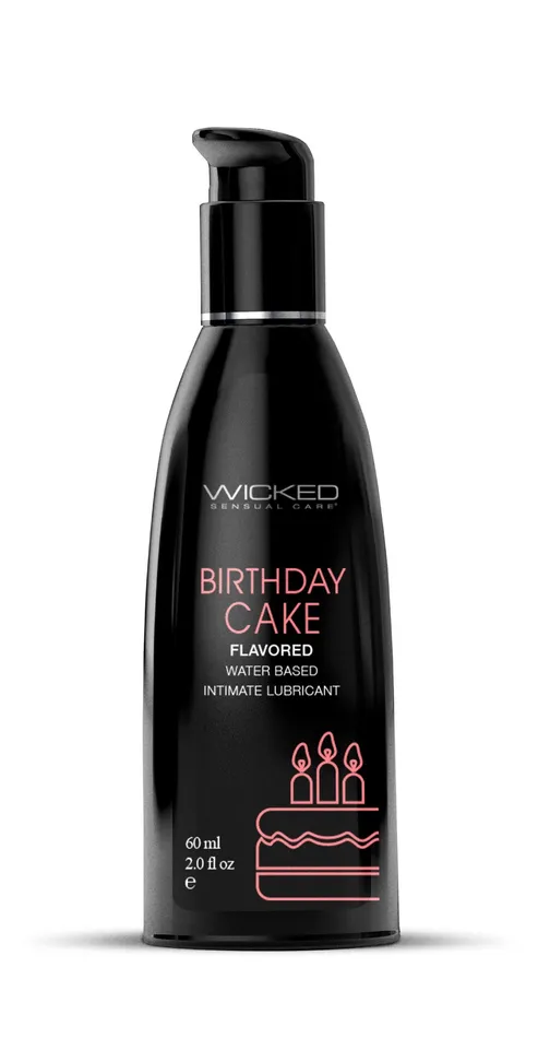 Aqua Birthday Cake Flavored Water Based Intimate Lubricant 2 Fl Oz Wicked Sensual Care Lubricants Aqua Birthday Cake Flavored Water Based Intimate Lubricant 2 Fl Oz Wicked Sensual Care Lubricants