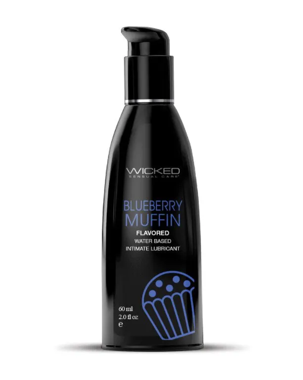 Aqua Blueberry Muffin Flavored Water Based Intimate Lubricant 2 Fl Oz Wicked Sensual Care Lubricants Aqua Blueberry Muffin Flavored Water Based Intimate Lubricant 2 Fl Oz Wicked Sensual Care Lubricants