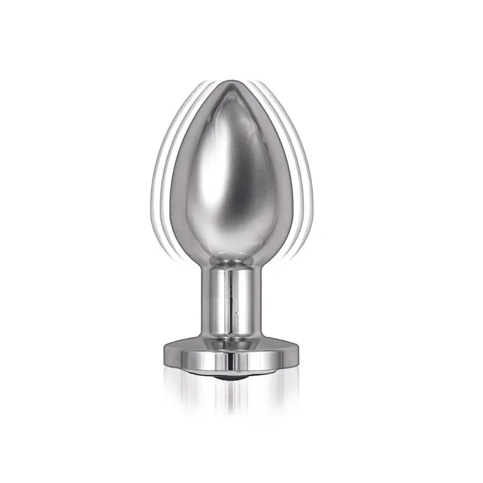 Ass Sation Remote Vibrating Butt Plug Silver Nasswalk Toys Anal