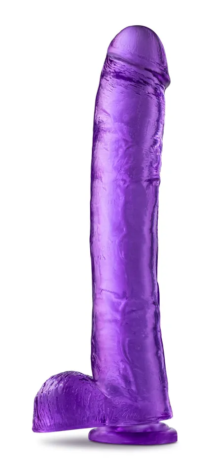 B Yours Plus Hefty N Hung Purple Blush Vibrators