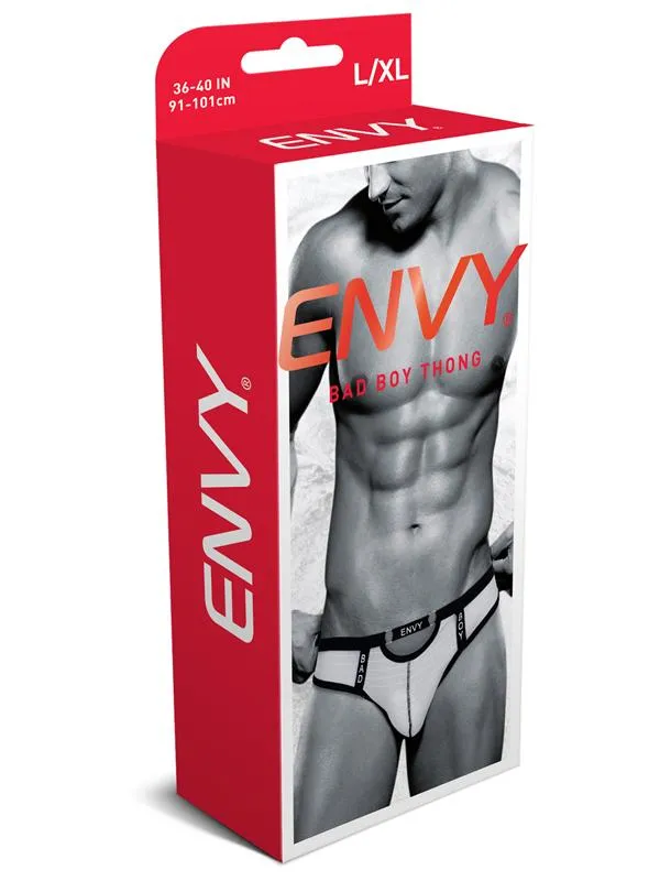 Baci Male Sex Toys Envy Bad Boy Thong White LXl BX Baci Male Sex Toys Envy Bad Boy Thong White LXl BX