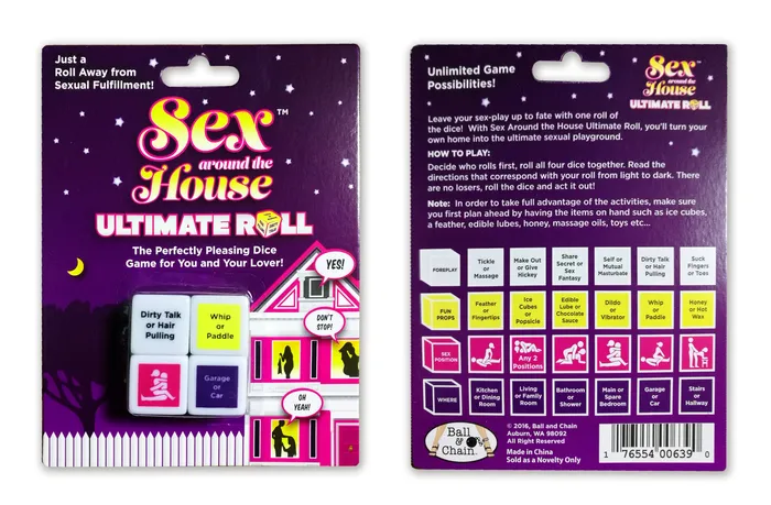 Ball Chain Sex Around the House Ultimate Roll Dice Game Couples