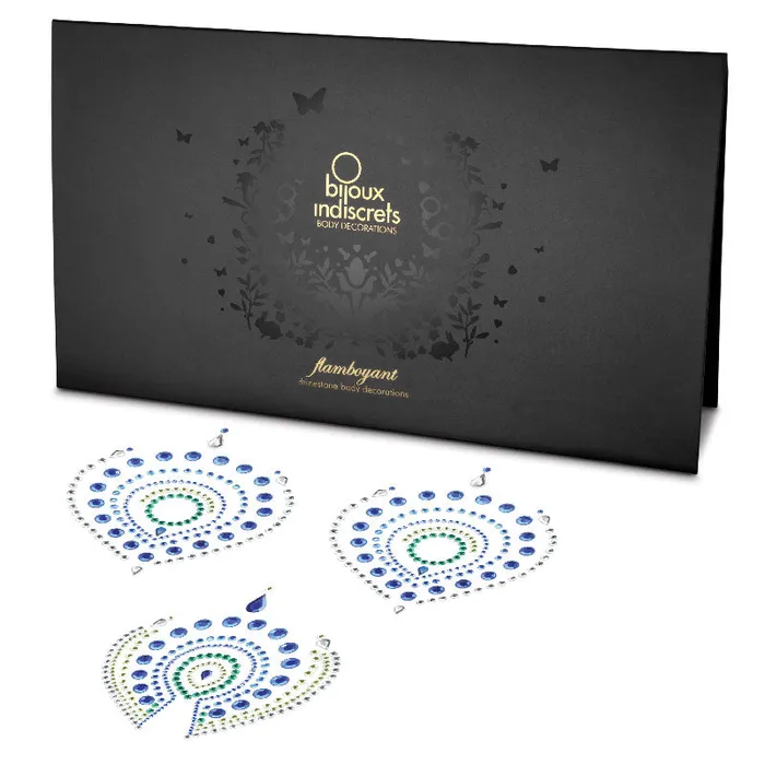 Bijoux Indiscrets Vibrators Bijoux Indscrets Flamboyant Body Jewelery Blue And Green