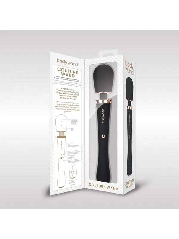 Bodywand Products Vibrators Bodywand Couture Wand Black Bodywand Products Vibrators Bodywand Couture Wand Black