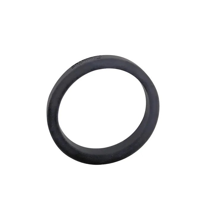 Brutus Male Sex Toys Flat Slick Silicone Cock Ring diam 50 mm Black