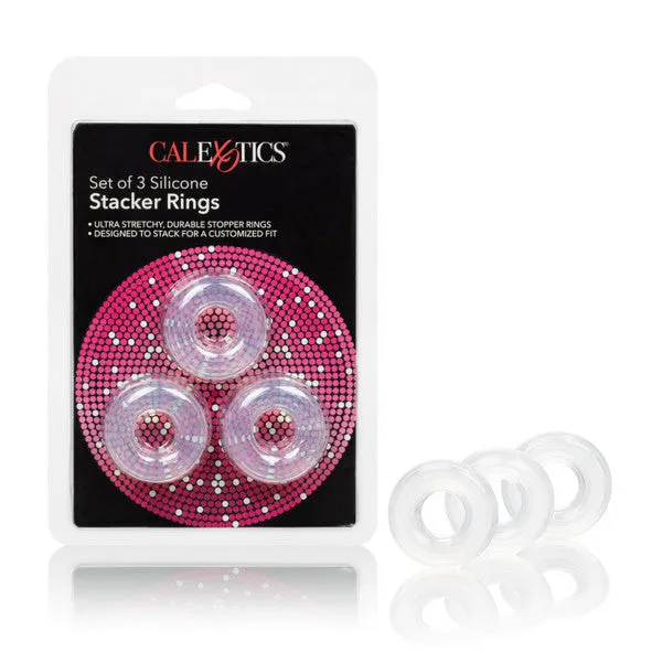 CalExotics Anal Set of 3 Silicone Stacker Rings