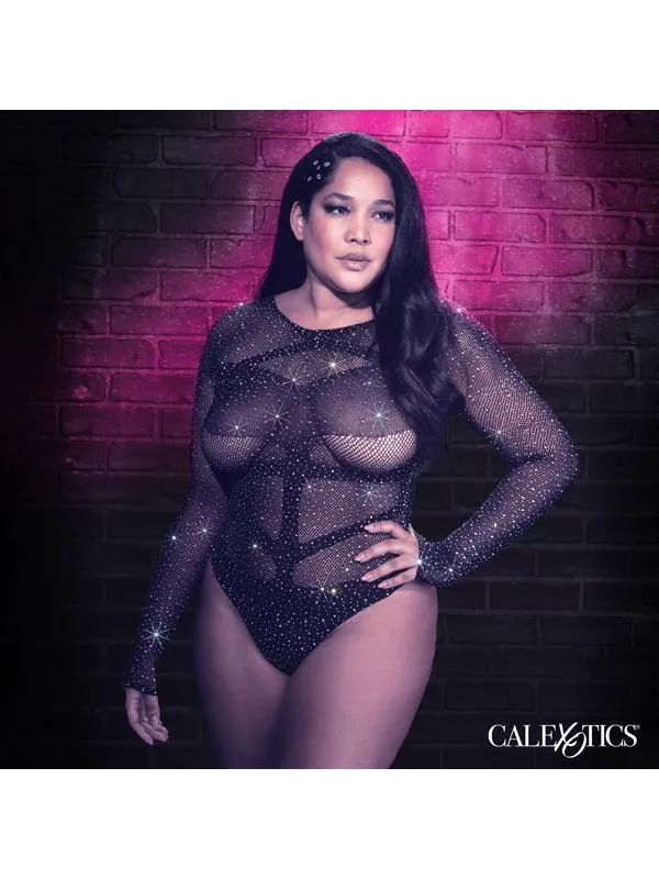 CalExotics Male Sex Toys Radiance Plus Size Long Sleeve Body Suit CalExotics Male Sex Toys Radiance Plus Size Long Sleeve Body Suit