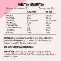 Collagen Nut Butter Berry Bombshell 190g box of 6 Beauty Food Anal