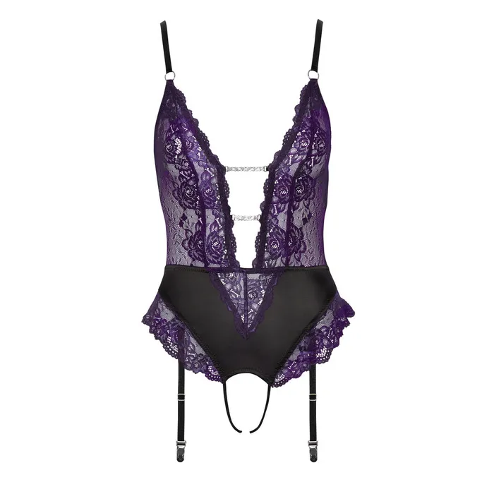 Cottelli Collection Female Sex Toys Crotchless Lace Body Cottelli Collection Female Sex Toys Crotchless Lace Body