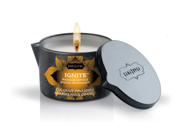 Couples Kama Sutra Products KS IGNITE Massage Candle Coconut Pineapple