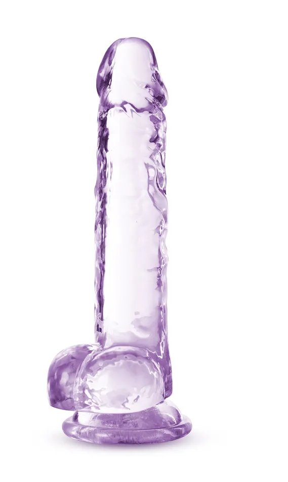 Dildos Blush Naturally Yours 7 Inch Crystalline Dildo Amethhyst