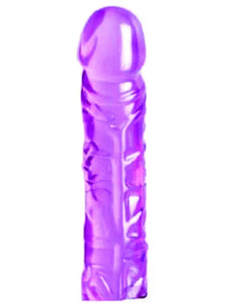 Dildos Crystal Jellies Classic Dong 8 in Purple Doc Johnson