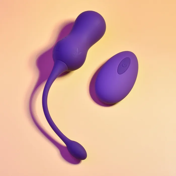 Dildos Double Time Kegel Balls Dark Purple Playboy