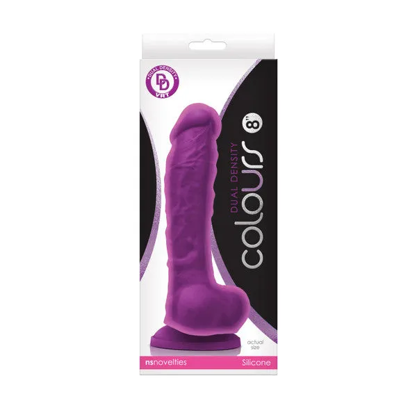 Dildos NS Novelties Colours Dual Density 8 in Purple