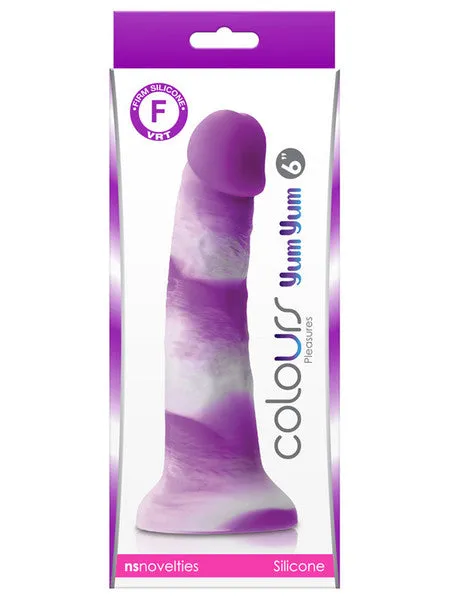Dildos NS Novelties Colours Pleasures Yum Yum 6 in Dildo Purple Dildos NS Novelties Colours Pleasures Yum Yum 6 in Dildo Purple