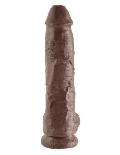 Dildos Pipedream King Cock 10Inch Cock With Balls Brown
