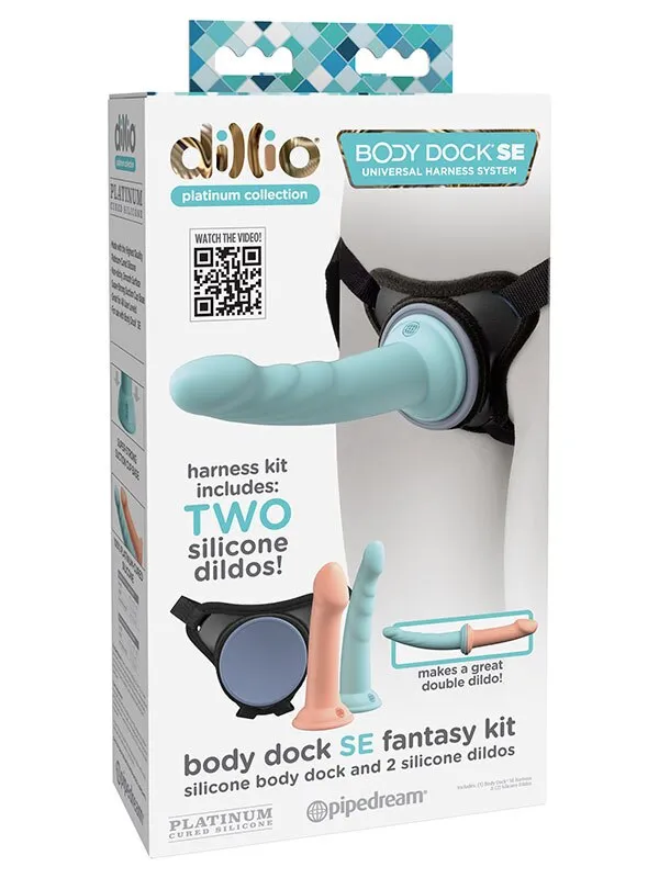 Dillio Platinum Body Dock SE 5 in and 6 in Pegging Kit Pipedream Products Female Sex Toys Dillio Platinum Body Dock SE 5 in and 6 in Pegging Kit Pipedream Products Female Sex Toys