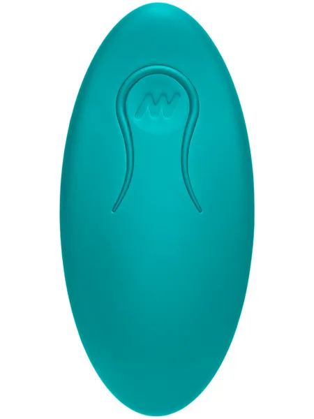 Doc Johnson APlay Vibe Beginner Rechargeable Silicone Anal Pl te Teal Anal