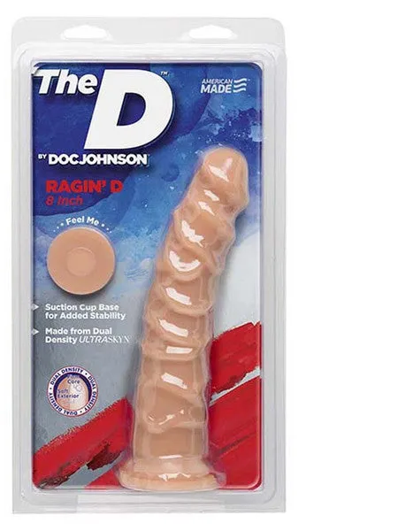 Doc Johnson Dildos The D Ragin D 8 Inch ULTRASKYN Vanilla