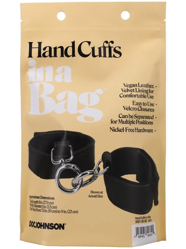 Doc Johnson HandCuffs In A Bag Black Anal Doc Johnson HandCuffs In A Bag Black Anal
