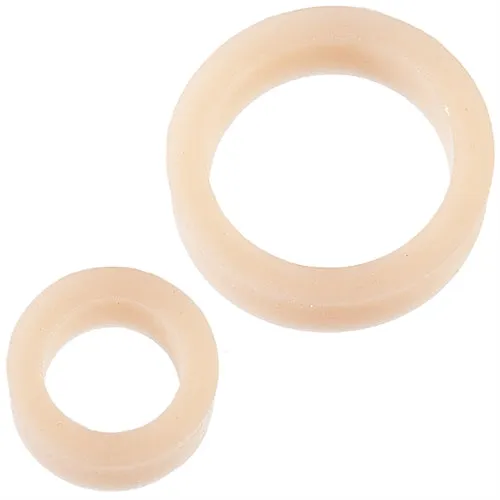 Doc Johnson Platinum Premium Silicone the CRings White Dildos