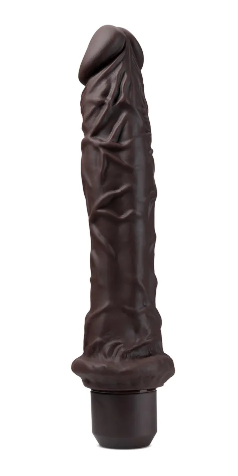 Dr Skin Silicone Dr Richard 9 Inch Vibrating Dildo Brown Blush Dildos
