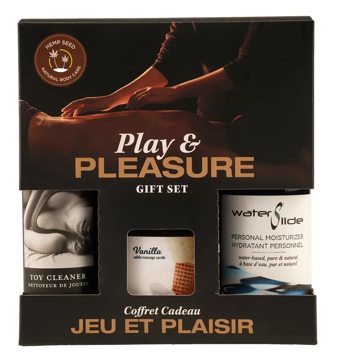 Earthly Body Dildos Hemp Seed by Night Play and Pleasure Gift Set Vanilla