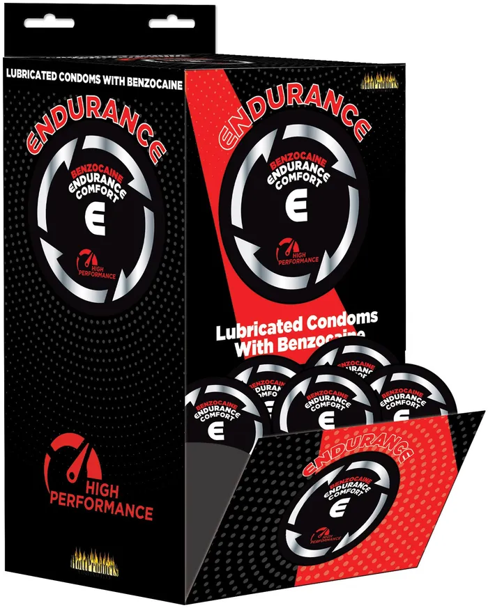Endurance Lubricated Comfort Benzocaine Condoms Display Hott Products Vibrators Endurance Lubricated Comfort Benzocaine Condoms Display Hott Products Vibrators