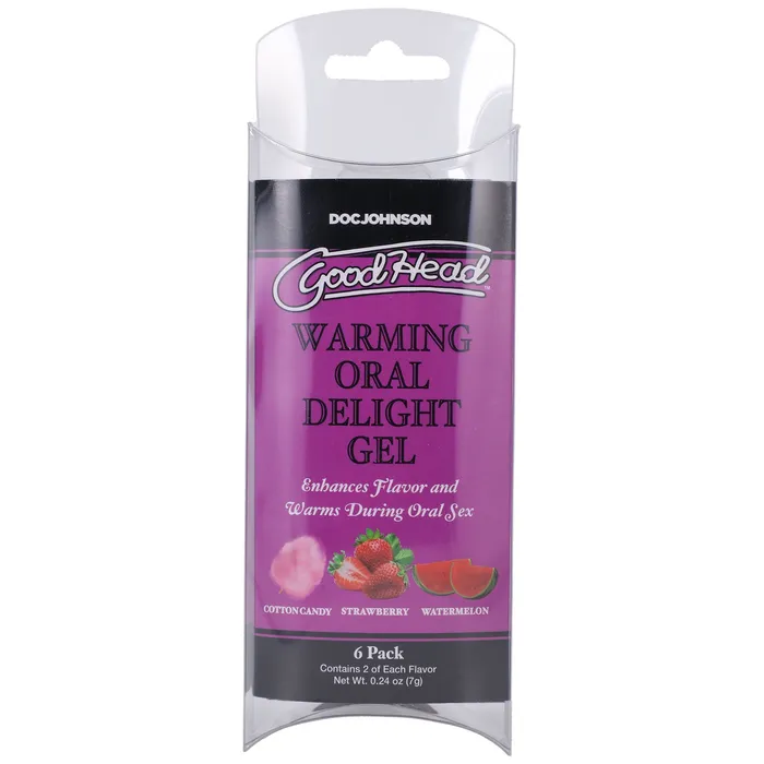 Enhancers Doc Johnson Goodhead Warming Head Oral Delight Gel 6 Pack 024 Oz