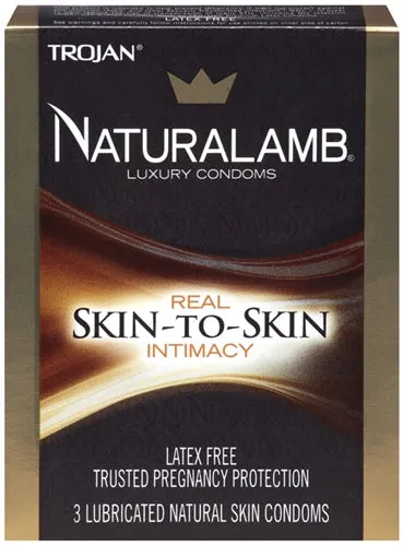 Enhancers Trojan Naturalamb Luxury Condoms 3 Pack Trojan Condoms