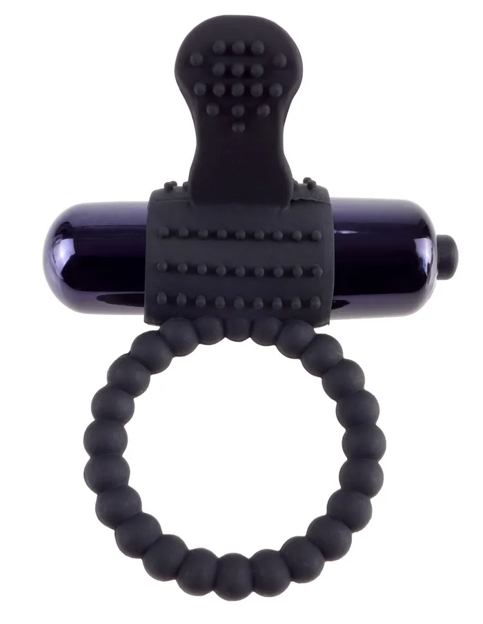 Fantasy CRingz Vibrating Silicone Super Ring Black Pipedream Couples