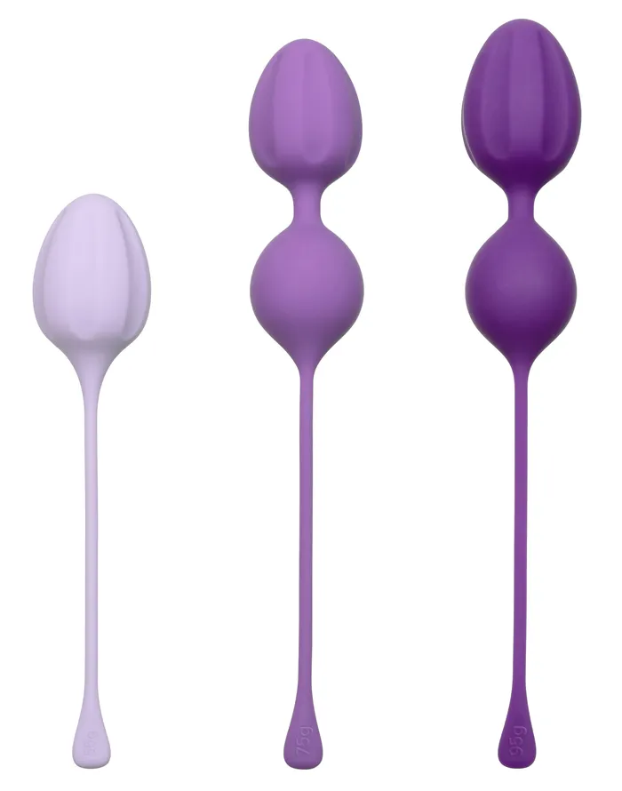 Female Sex Toys CalExotics Kegel Training 3Piece Set Purple