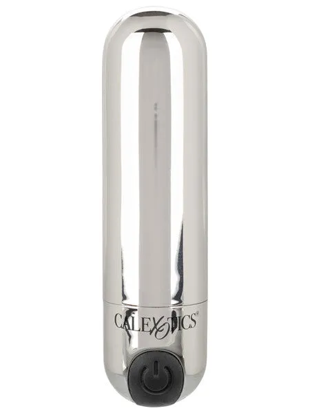Female Sex Toys CalExotics Rechargeable Hideaway Bullet Silver