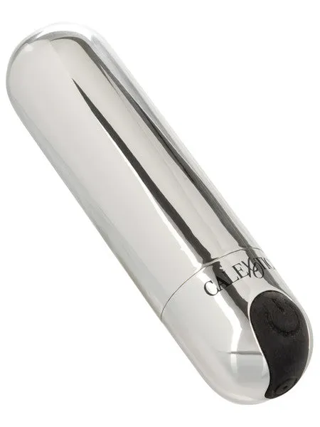 Female Sex Toys CalExotics Rechargeable Hideaway Bullet Silver