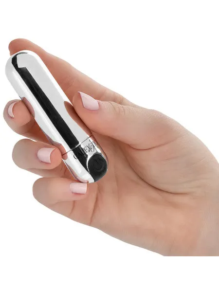 Female Sex Toys CalExotics Rechargeable Hideaway Bullet Silver