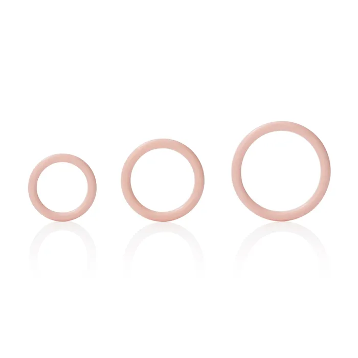 Female Sex Toys CalExotics Silicone Support Rings Ivory