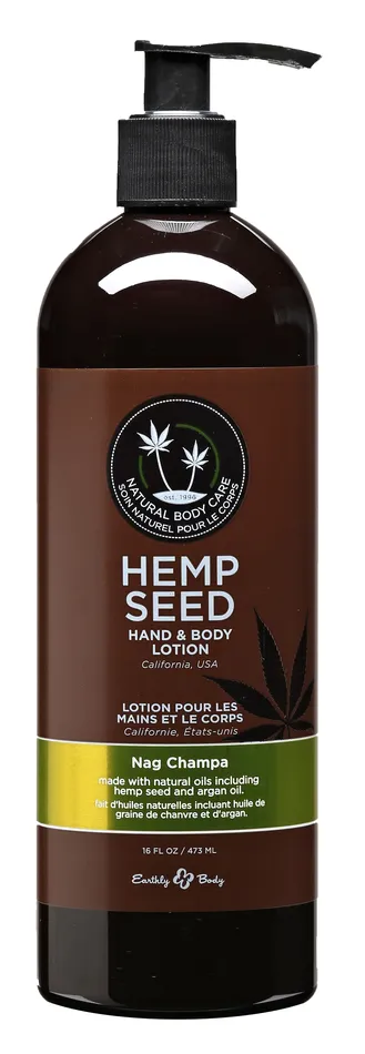 Female Sex Toys Earthly Body Hemp Seed Hand and Body Lotion 16 Fl Oz Nag Champa
