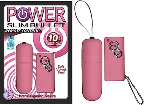 Female Sex Toys Nasstoys Power Slim Bullet Remote Control Pink