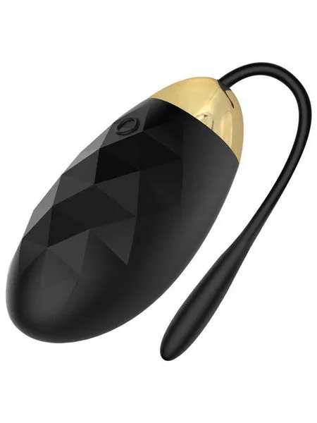 Female Sex Toys Playful Diamonds The Majesty Rechargeable Egg with Remote Blk