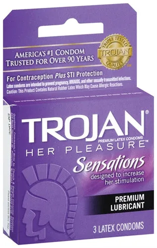 Female Sex Toys Trojan Condoms Trojan Her Pleasure Sensations Lubricated Condoms 3 Pack Female Sex Toys Trojan Condoms Trojan Her Pleasure Sensations Lubricated Condoms 3 Pack