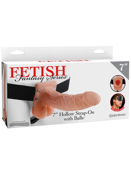 Fetish Fantasy Series 7 in Hollow StrapOn with Balls Flesh Pipedream Products Female Sex Toys Fetish Fantasy Series 7 in Hollow StrapOn with Balls Flesh Pipedream Products Female Sex Toys