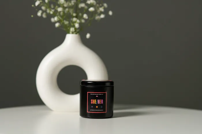 Gender Fluid Gender Fluid Candle Sheher 4 Oz Ocean Tide Anal